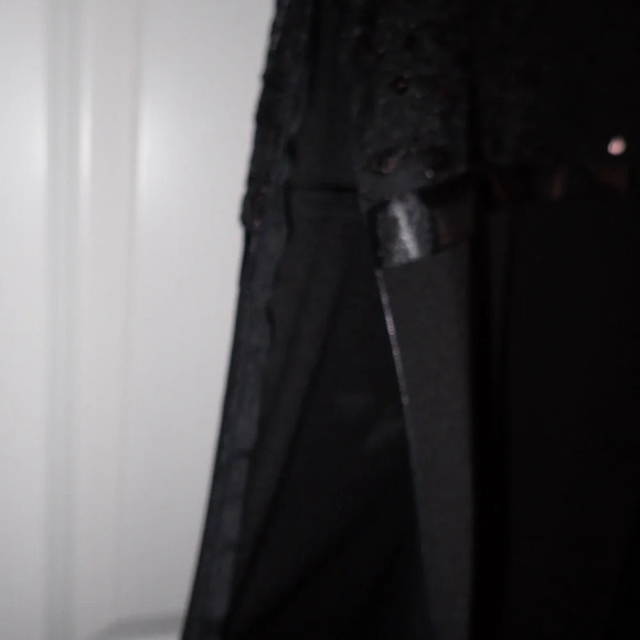 Justin Taylor Black Dress Size 16 - Picture 6 of 11